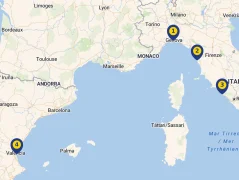 Mapa plavby