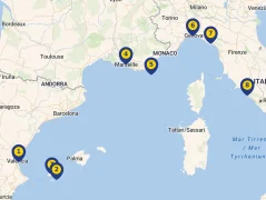 Mapa plavby