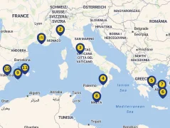 Mapa plavby